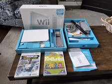 Nintendo Wii White Console In Box Original Box-Tested
