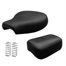 Front And Rear Pillion Seat Black Fits For Royal Enfield Bullet STD 350 500