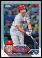 2023 Topps Chrome Base Refractor Rhys Hoskins Philadelphia Phillies #25