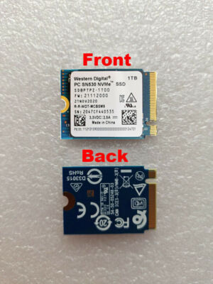 NEW WD PC SN530 M.2 2230 SSD NVMe PCIe 1TB For Microsoft Surface