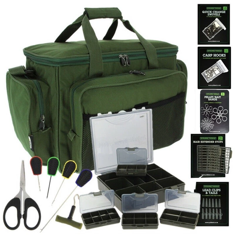 Carp Fishing Large Carryall Holdall Tackle Bag + Tackle Box