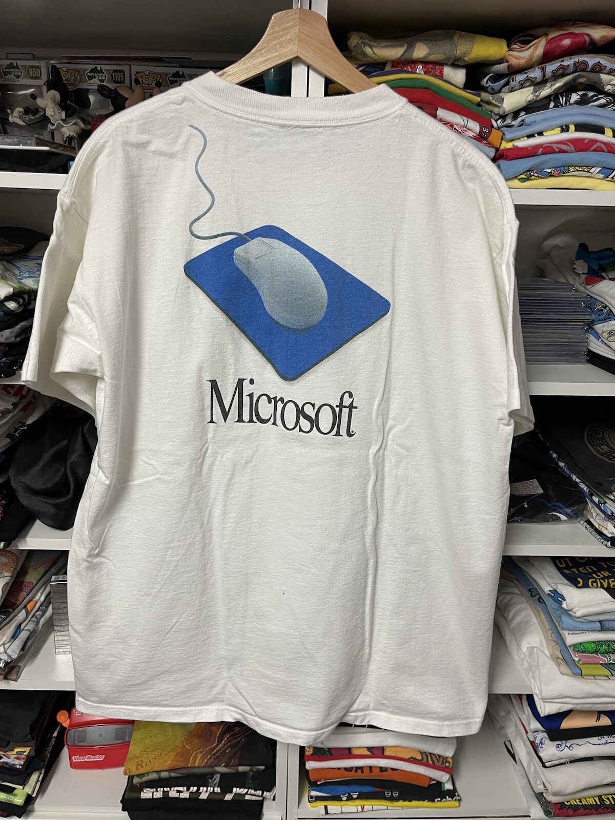 Reprint Vintage 90s Single Stitch Microsoft Mouse Windows Technology Shirt Oneit