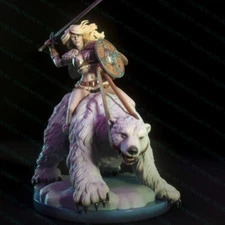 1/24 Hilde The Barbarian Nsfw Uncolored Unassembled 3D Print Resin Model Kit Toy