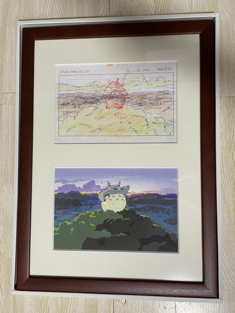 Totoro Studio Ghibli Cel Drawing Art Frame Original Hayao Miyazaki