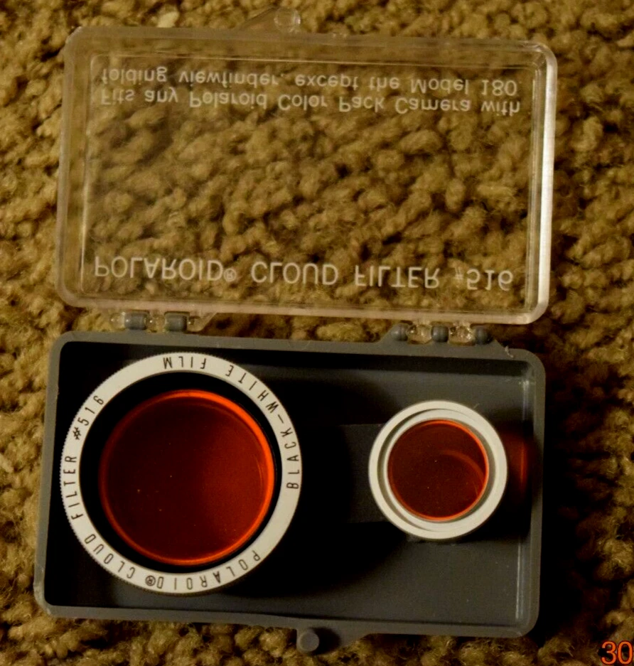 VINTAGE, POLAROID CLOUD FILTER #516, Fits Most Polaroid, New in Original Case - Image 3 of 4