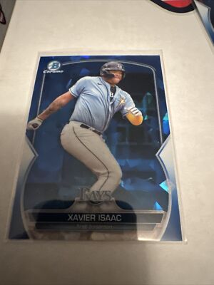 2023 Bowman Chrome Sapphire Xavier Isaac BDC-157 Tampa Rays | eBay