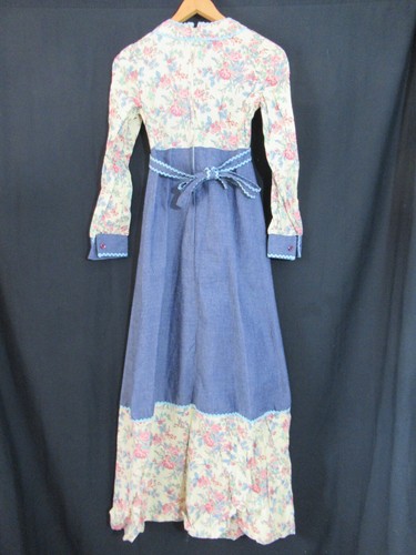 Vintage 70's Hippie Boho Prairie Festival Maxi Dress Rickrack PBJ Long Sleeve, $27.99 - Photo 5