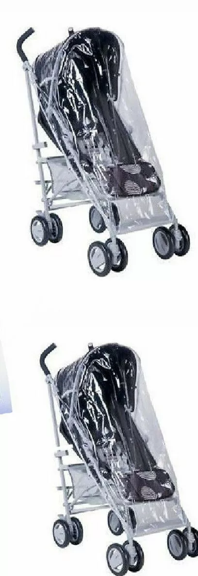 New Cuddle Essential Stroller Pushchair Rain Cover Pink Green Trim Lightweight