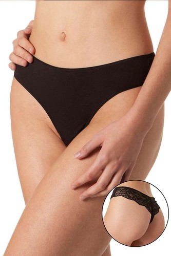 Tanga de Bambú con Encaje Espalda Damas Knickers Cómoda Opaca Niñas Ropa Interior - Imagen 17 de 26