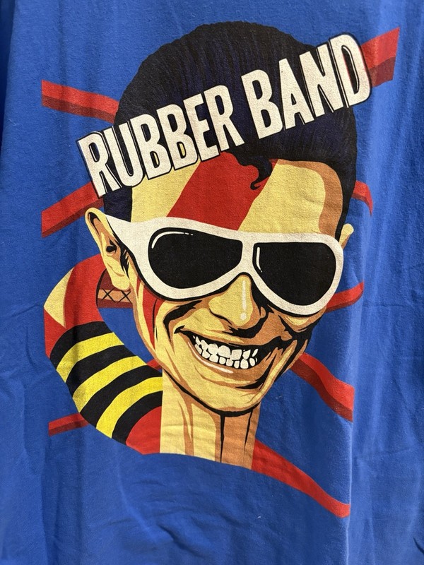 DC Comics Plastic Man David Bowie Rubber Band Butcher Billy Design XL Shirt