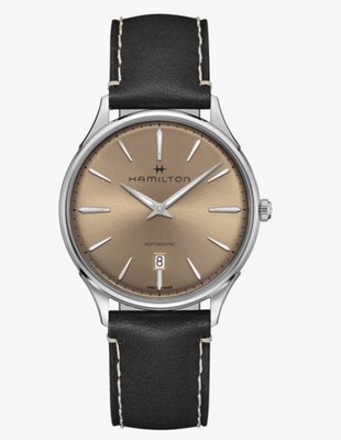 NWT Hamilton Jazzmaster Thinline Auto beige Dial 40mm stainless steel 