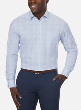 Calvin Klein Men  s Wrinkle Free Dress Shirt XL 17-17.5 32/33 NWT LIGHT BLUE