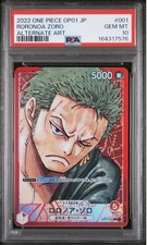 One Piece Roronoa Zoro L Promo OP01-001 PSA 10 Gem Mint Japanese #c63d