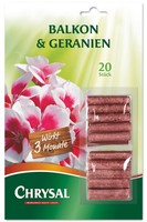 Chrysal DüNgestäBchen Balkon & Geranien, 20 StäBchen