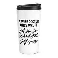 Gift Base Isolierbecher 16Oz Weiß Metall Thermobecher Travel Mug Lustiger Witz