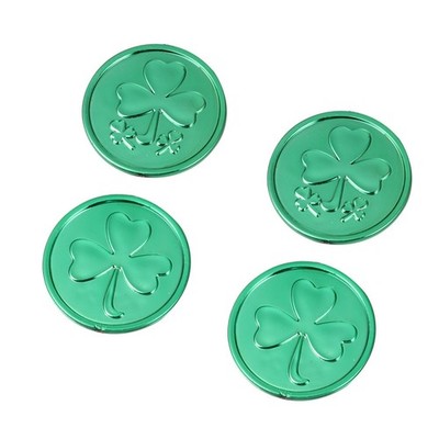  100PCS St. Patrick's Day Party Spielzeug Klee Münze Spielzeug Runde Klee Münze
