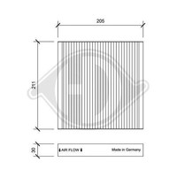 1X Filter, Innenraumluft Diederichs DCI0198 Passend FüR Honda