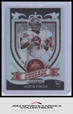 2021 Prizm Draft Picks Crusade #163 Justin Fields Silver RC (B525)