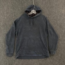 Adidas Hoodie Mens Medium Navy Blue Pullover Sweatshirt Athletic Kangaroo Pocket