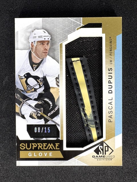 Pascal Dupuis 2015-16 Upper Deck SP Game Used Supreme Glove Patch 08/15