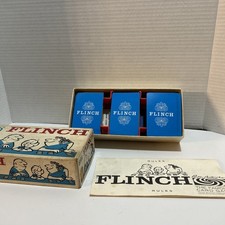 VTG 1963 FLINCH Parker Brothers Card Game Complete w/ Cards, Tray, Instructions