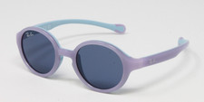 Ray Ban JR Kids Sunglasses Violet on Rubber Light Blue 37mm RJ9075S 709980 NEW