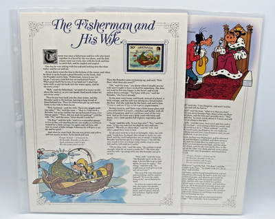 Disney The Fisherman and His Wife Grimm Fairy Tales Grenada Stamp Story Panels