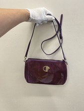 Versace Jeans Couture Lavender Baroque Buckle Shoulder Bag Chain BP1