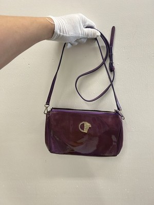 Versace Jeans Couture Lavender Baroque Buckle Shoulder Bag Chain BP1