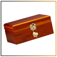 New Aromatic Cedar Cremation Urn Human and Pet Ashes Medium Adults/Infants