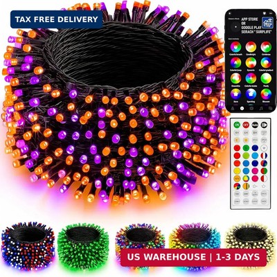 Dazzle Bright Smart Color Changing Christmas Lights, 66FT 200 LED RGB String Lig