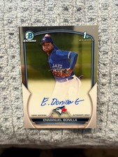 2023 Bowman Chrome Enmanuel Bonilla Auto 1st Bowman  RC Blue Jays