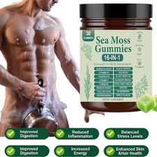 16 in 1 Organic Sea Moss Gummy  Irishmoss Extract 6000Mg  Green Apple Flavor