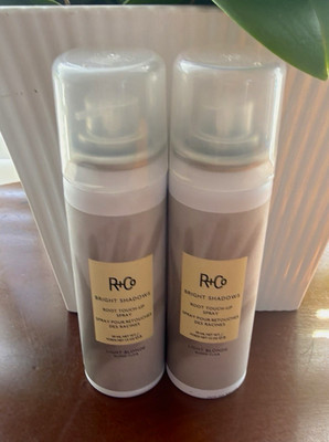 2, R+Co Bright Shadows Root Touch-Up Spray Light Blonde 1.5 oz X 2 ,Vegan