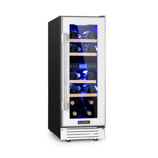 WeinküHlschrank WeinküHler Lagerschrank 2 Zonen 17 Flaschen 53L Touch Weiß-image