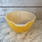 Anchor Hocking Fire King Mixing Bowl Yellow Orange Ombre Glass 14 USA Vintage