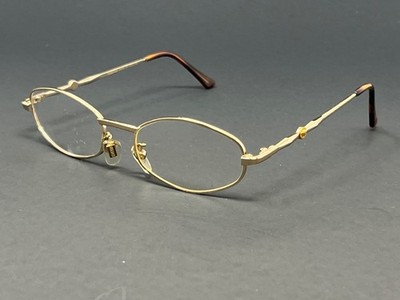 Vintage Versace G59 Col 030 Gold 51mm Women's Eyeglasses Made in Italy