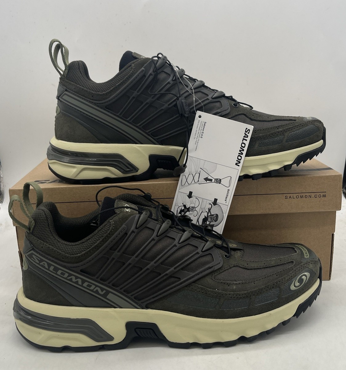 Salomon ACS Pro LTR Peat Deep Lichen Green Sneakers Hiking L477306