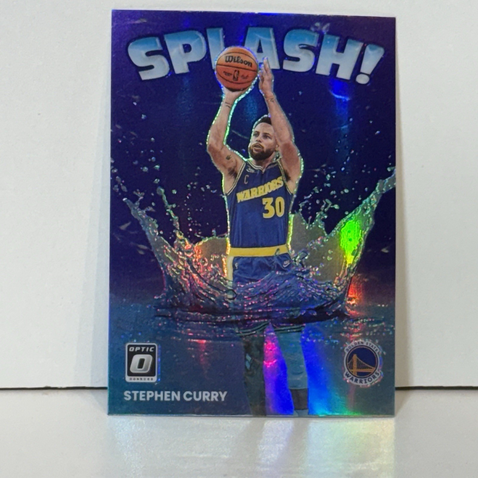 2022-23 Panini Donruss Optic - Splash! Purple Prizm #10 Stephen Curry