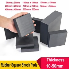 Square Anti Vibration Mat 50-500mm Non-slip Mats Rubber Shock Pads Thick 10-50mm