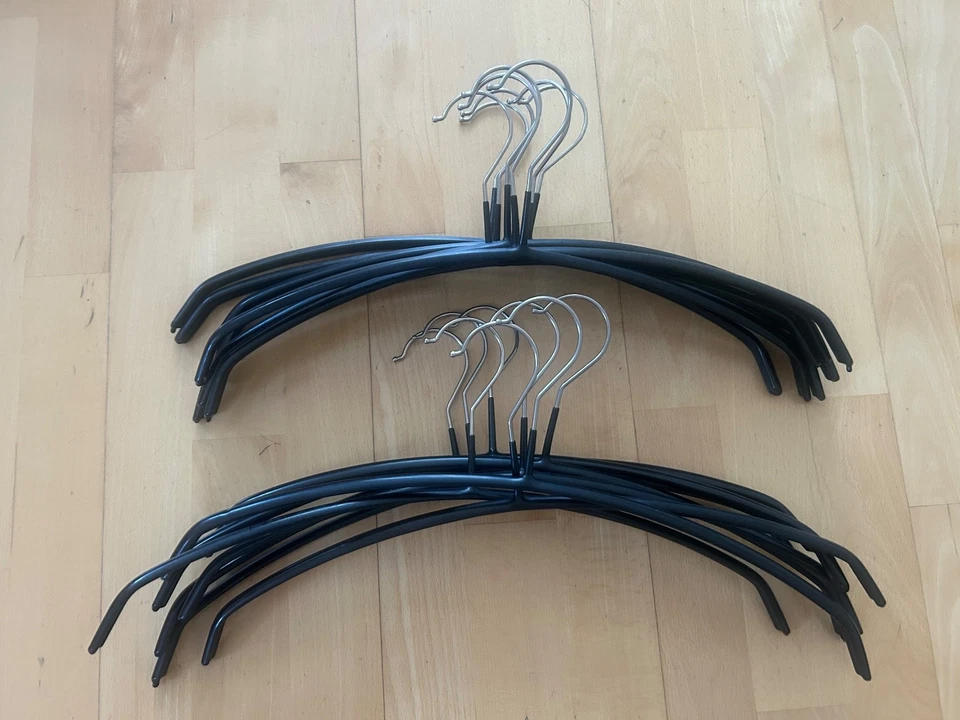 16 x Metall-Kleiderbügel 40 cm rutschhemmend beschichtet
