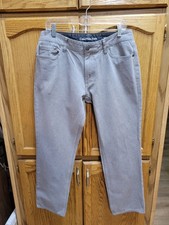 Lite Gray Jeans By Calvin Klein sz 34x30 Strait Leg Immaculate Condtn