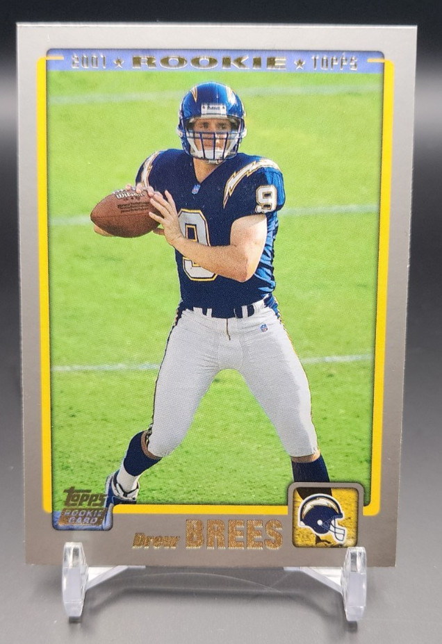 2001 Topps Drew Brees RC #328 Chargers Rookie