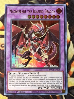 Yugioh: Masquerade The Blazing Dragon - BODE-EN038 - Ultra Rare - 1st Edition LP
