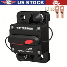 300A AMP Circuit Breaker Fuse Reset 12V-48V DC Car Boat Auto Waterproof