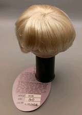 Playhouse Collection Doll Wig Bob Size 8-9 P. Blonde Full Cap Short Straight NEW