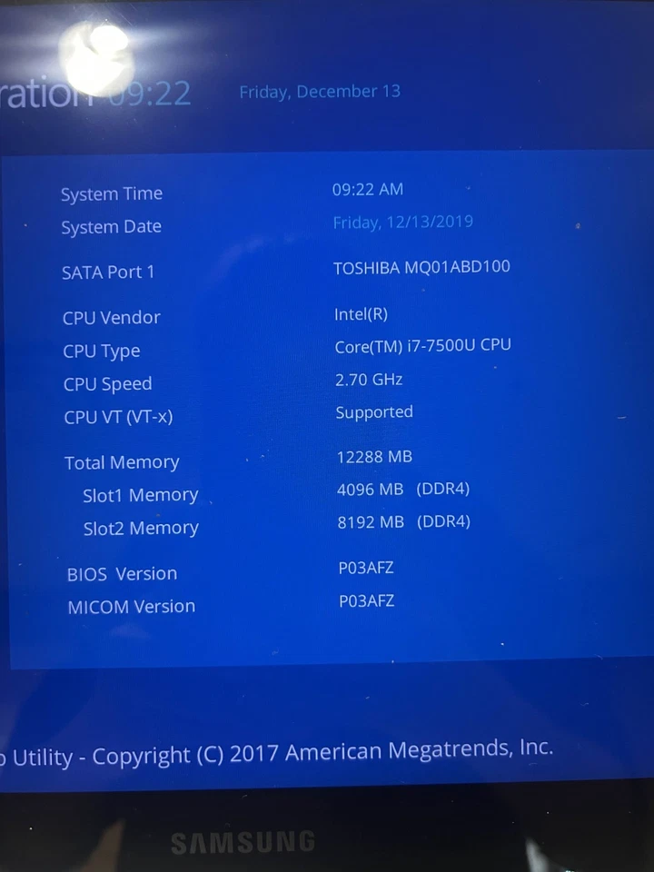 Samsung notebook 7 spin - 12GB RAM 1TB Storage 2.70GHz CPU 16in diagonal screen - Image 2 of 4