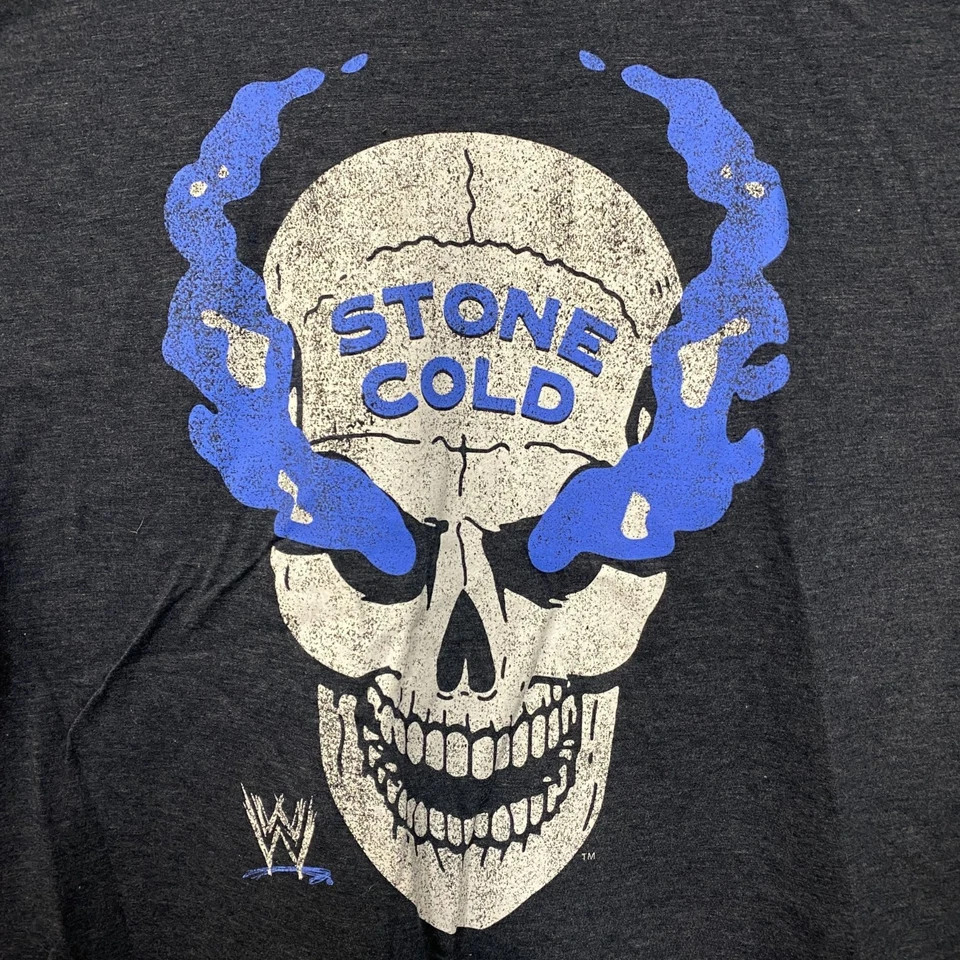 Camiseta WWE Stone Cold Steve Austin Calavera Diseño Gráfico Grande Foto 2 de 4