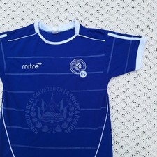 Vtg El Salvador 2009-2010 Mitre Football Futbol Soccer Jersey Gold Cup - Medium