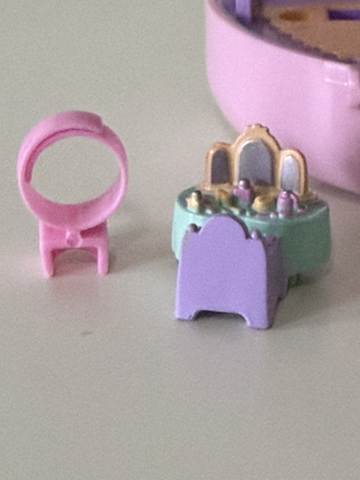Polly Pocket POLLY’s BIG NIGHT OUT Ring Case Playset 100% COMPLETE 1995 Vintage